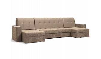Угловой диван Ибица П BMS коричневого цвета