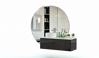 Мебель для ванной Франко 3 BMS черно-белая