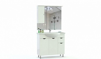 Мебель для ванной Линда 3 BMS комплект с тумбой, раковиной, зеркалом