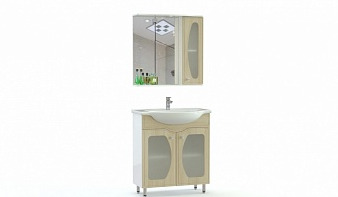 Мебель для ванной комнаты Принстон 2 BMS комплект с тумбой, раковиной, зеркалом