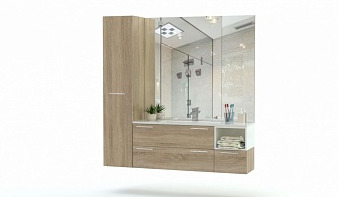 Мебель для ванной Глосс 2 BMS комплект с зеркалом и шкафом