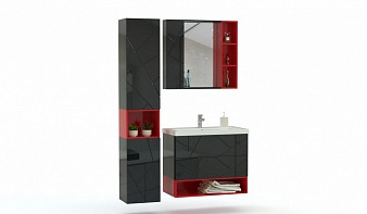 Мебель для ванной Альта 5 BMS комплект с зеркалом и шкафом