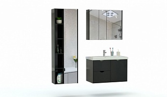 Мебель для ванной Лондон 2 BMS комплект с зеркалом и шкафом