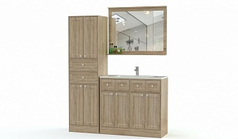 Мебель для ванной комнаты Мия 4 BMS комплект с зеркалом и шкафом