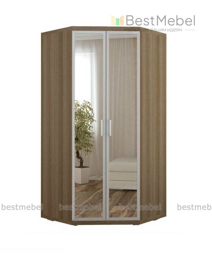 Двухдверный угловой шкаф - Мебель для спальни - Доставка мебели по Латвии