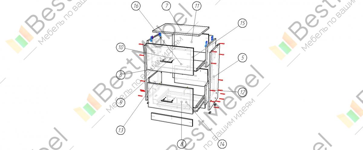 Тумба прикроватная ронда bms инструкция сборки