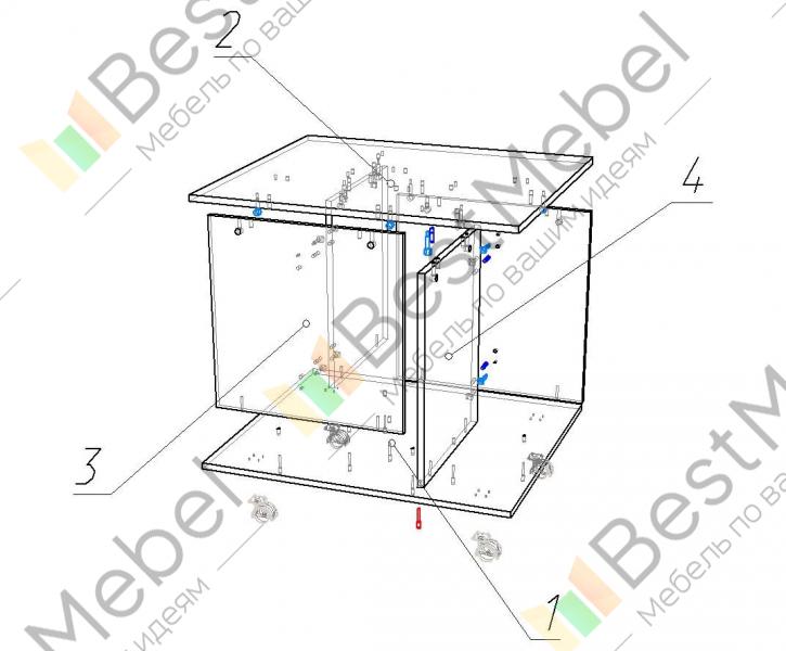 Стол журнальный схема сборки