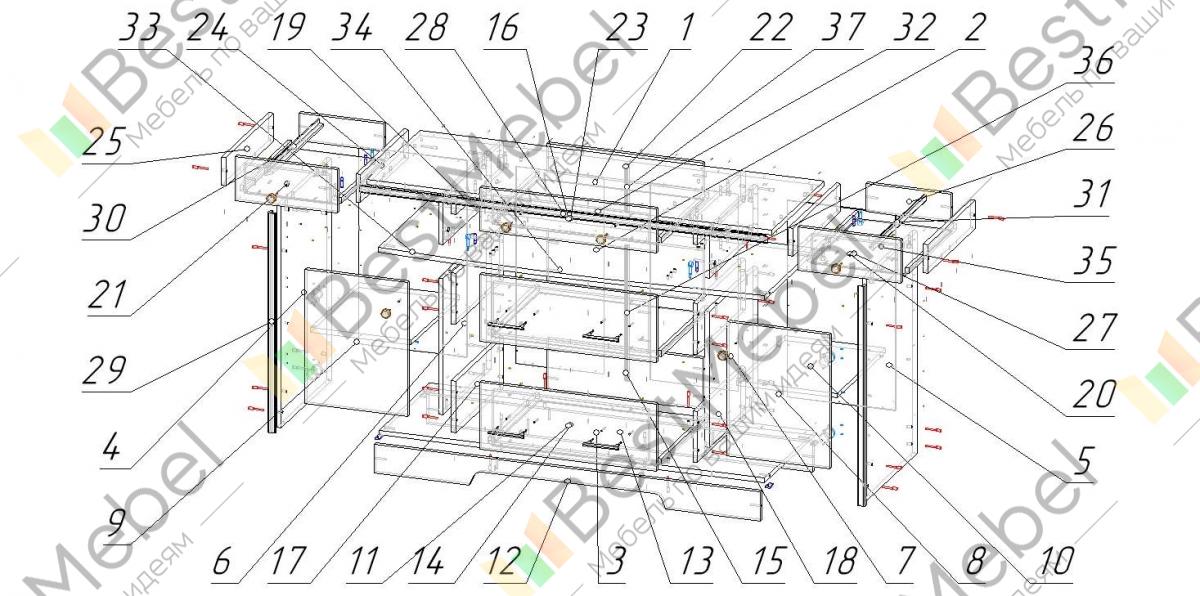 Инструкция по сборке комода стенворд 10