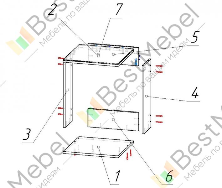 Журнальный стол консул 1 схема сборки
