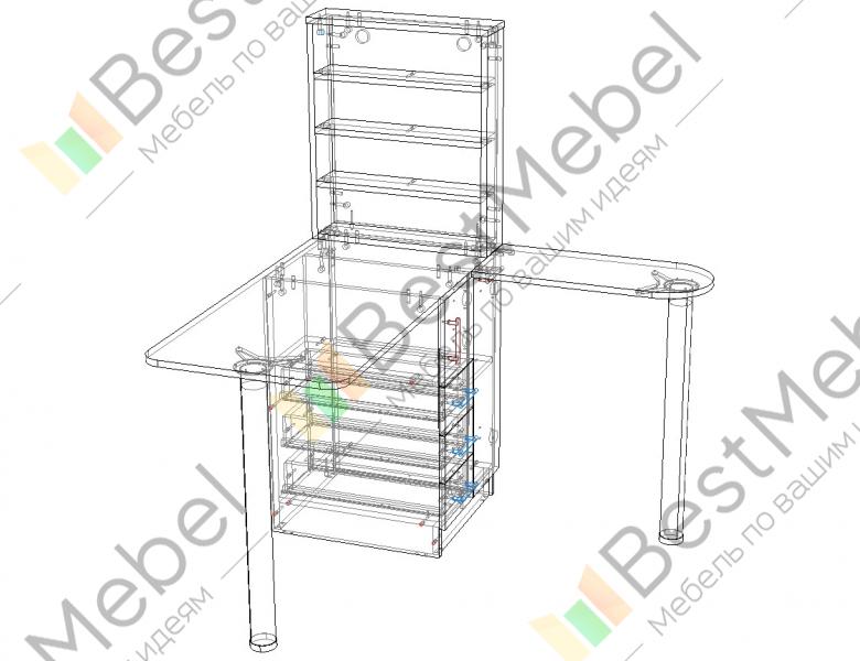 Чертеж для маникюрного стола