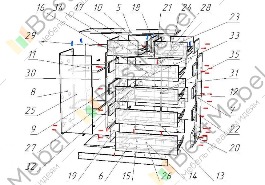 Комод шайн 23 схема сборки