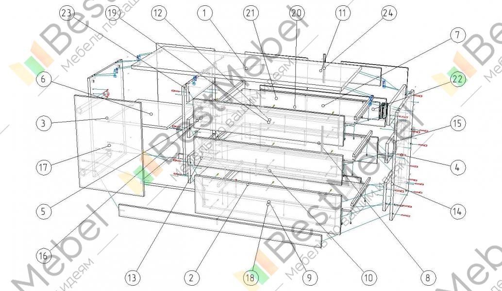 Комод шайн 23 схема сборки