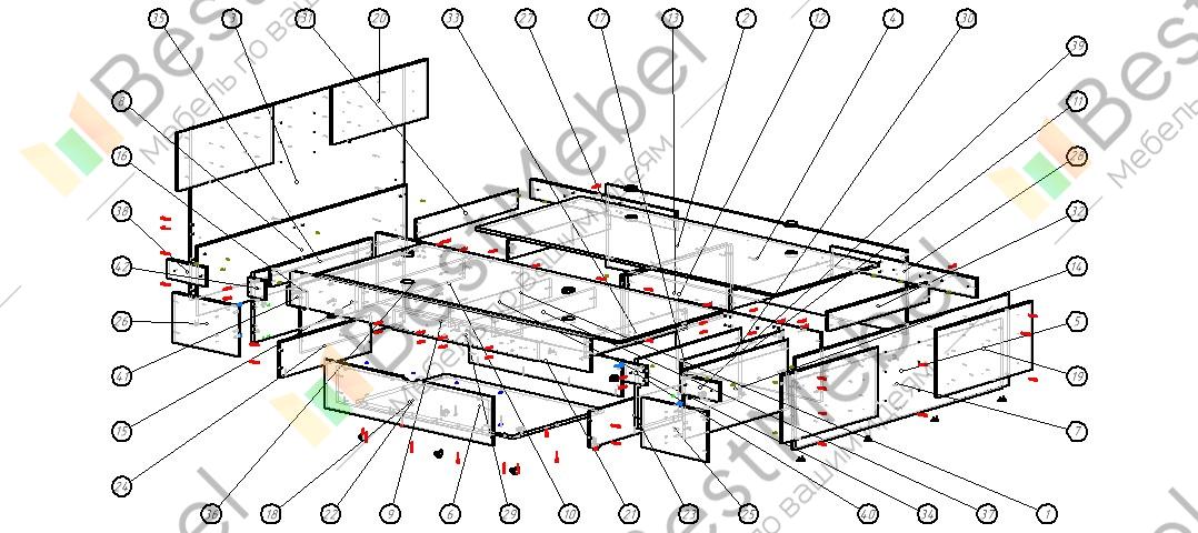 Оптима кровать схема сборки