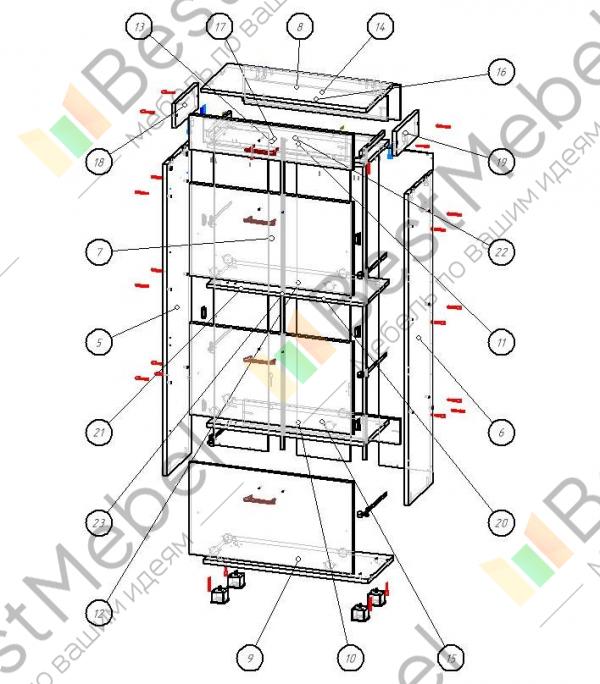 Тумба для обуви восток схема сборки