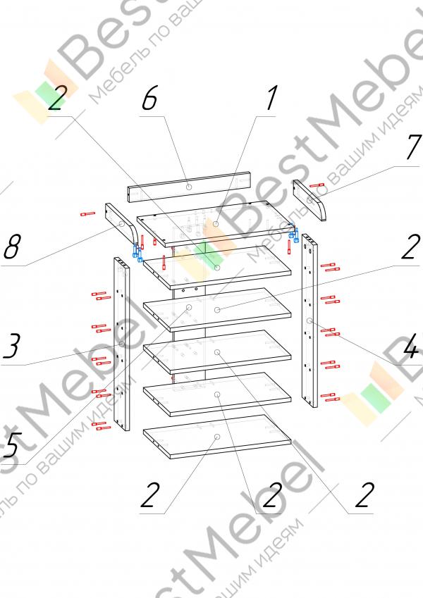 Тумба для обуви восток схема сборки