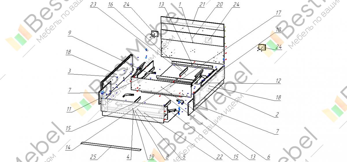 Кровать вегас схема сборки