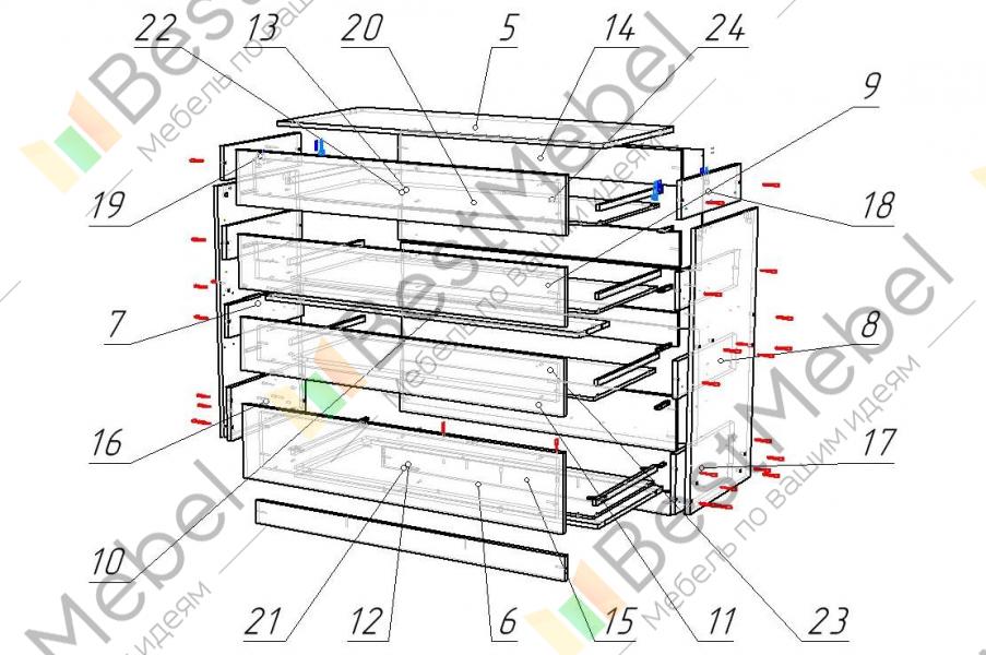 Комод шайн 23 схема сборки