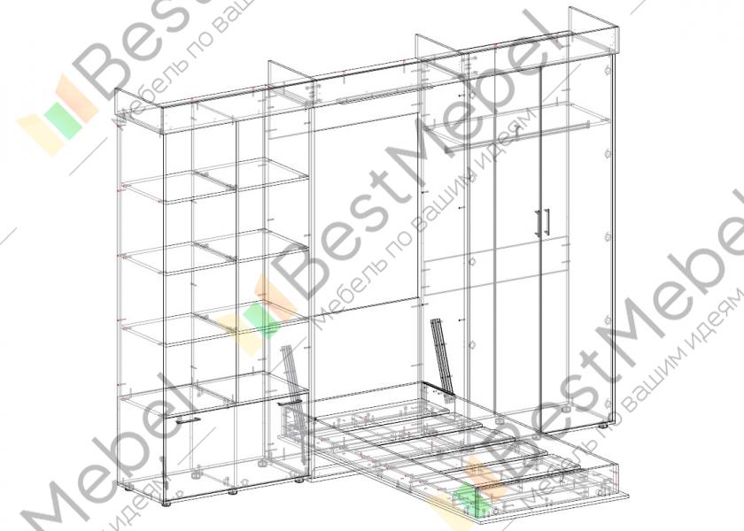 Кровать трансформер схема сборки