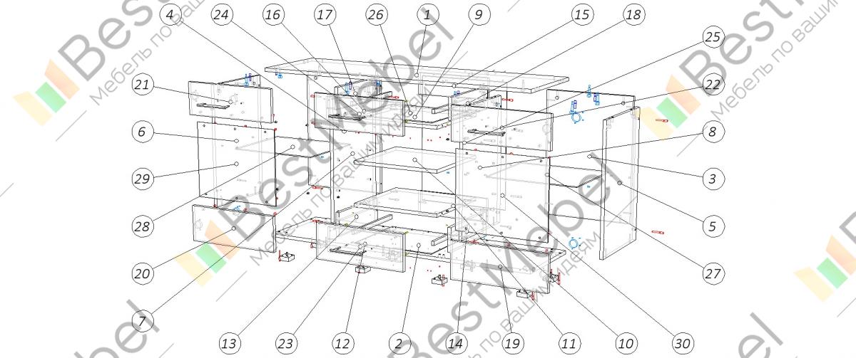 Комод логос схема сборки - Дом Мебели.ру