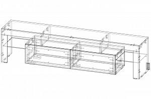 Распродажа - Тумба под тв Тренди  (1870х450х350)