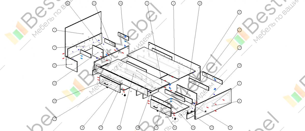 Кровать прага схема сборки