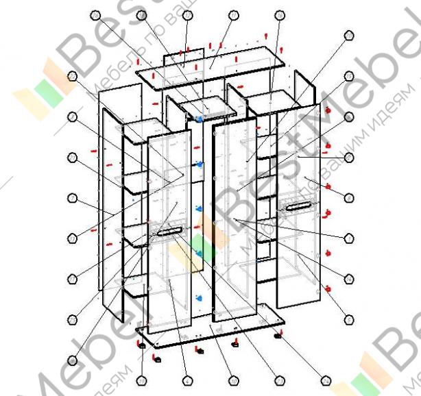 Престиж 150 шкаф 3д схема сборки