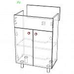 Чертеж Тумба для ванной комнаты Нео 14 BMS
