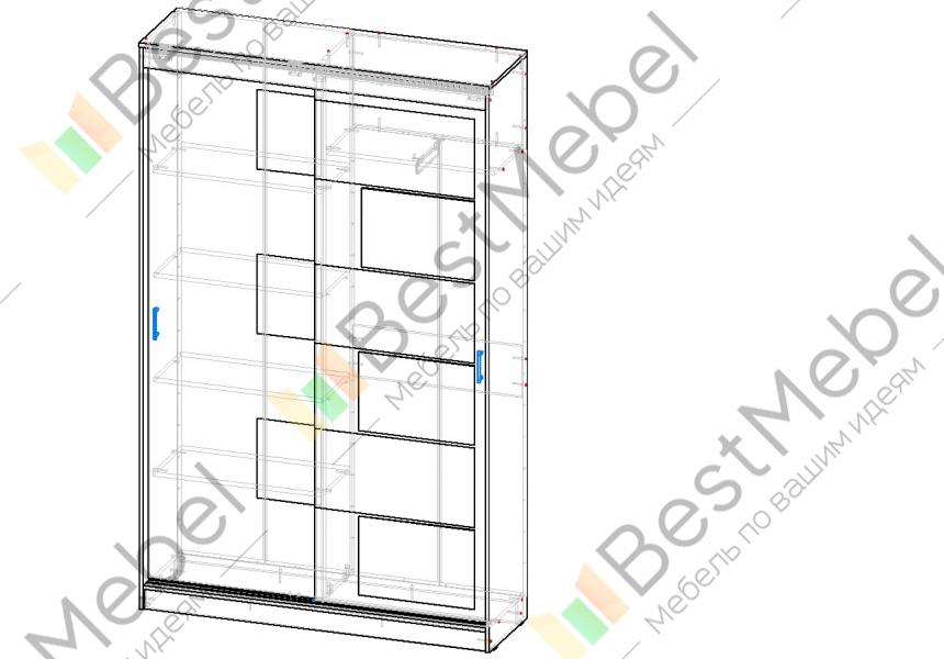 Шкаф купе элегант схема