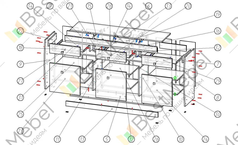 Комод шайн 23 схема сборки