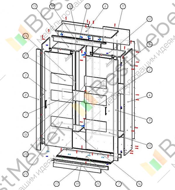 Шкаф купе бэст 4 bms