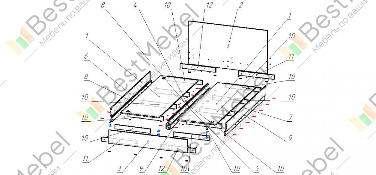 Кровать ронда схема сборки