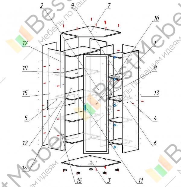 Как собрать угловой шкаф своими руками: пошаговая инструкция с фото