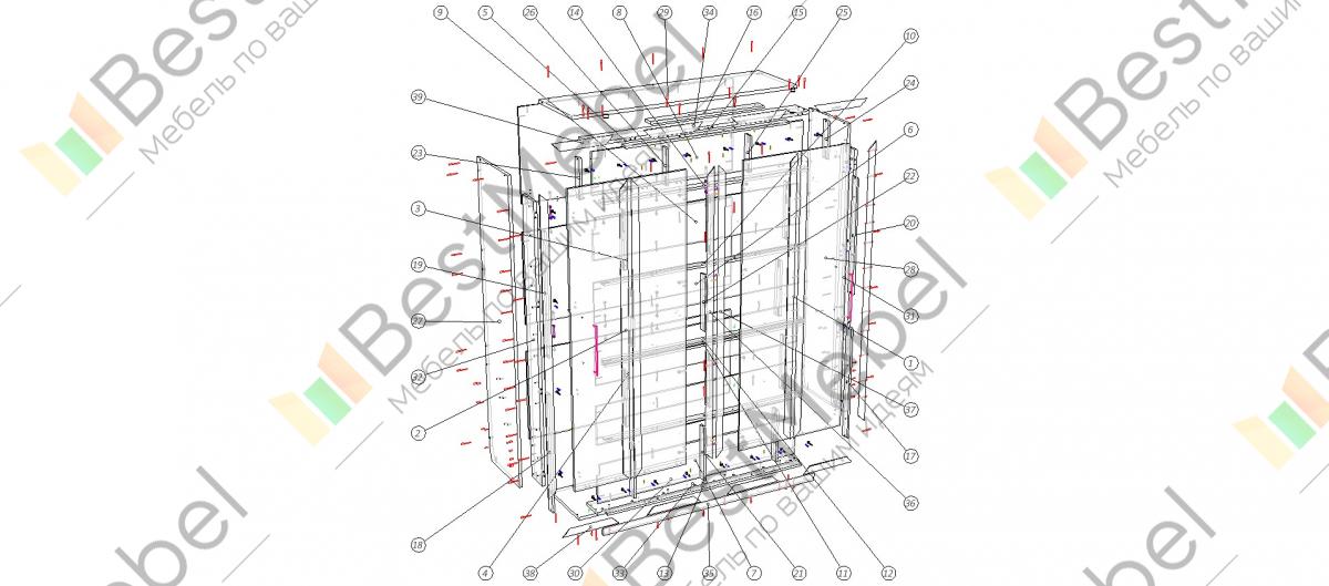 Механизм шкаф кровать схема сборки