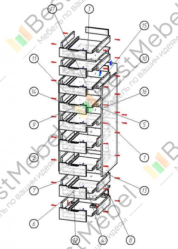 Тумба алекс 5 bms