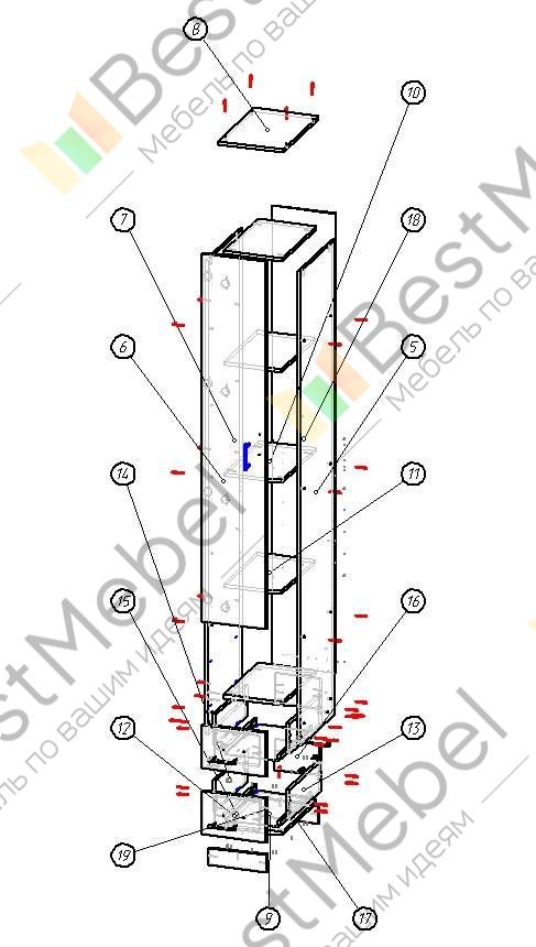 Шкаф эконом 7 bms