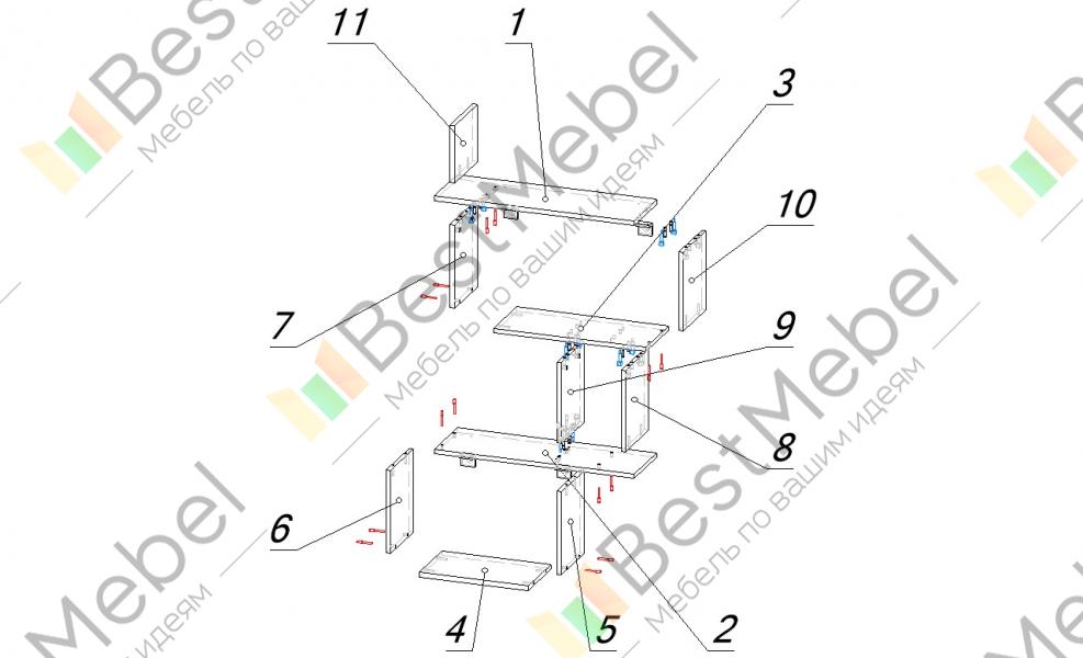 Полка для ванны Z012B