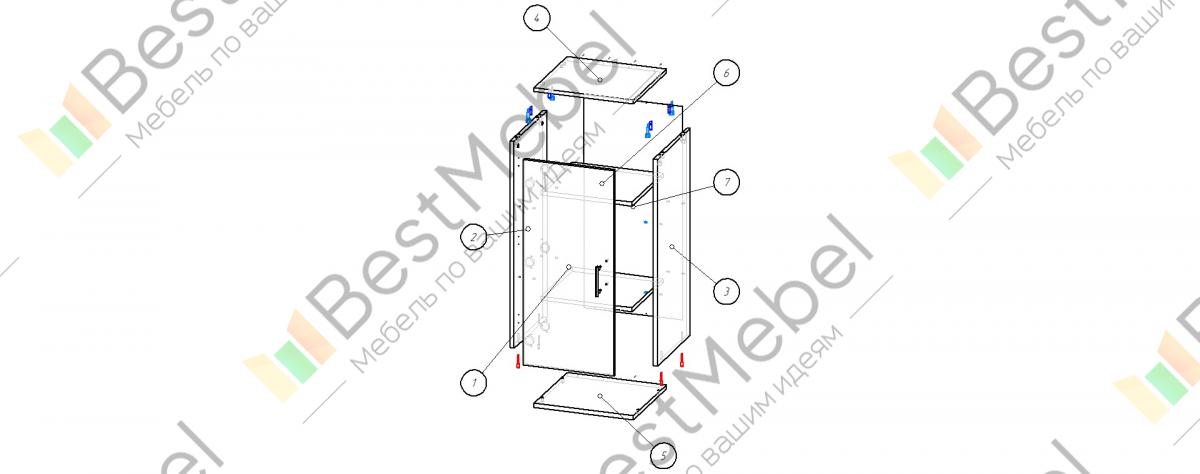 Тумба для обуви восток схема сборки