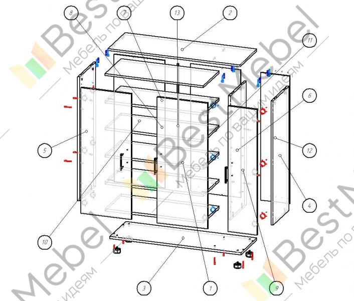 Тумба для обуви восток схема сборки