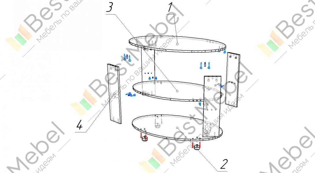 Стол журнальный схема сборки