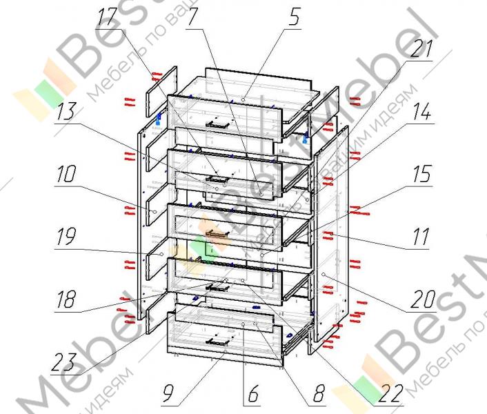 Комод логос схема сборки - Дом Мебели.ру