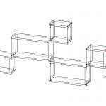 Чертеж Полка навесная Элина 6 BMS