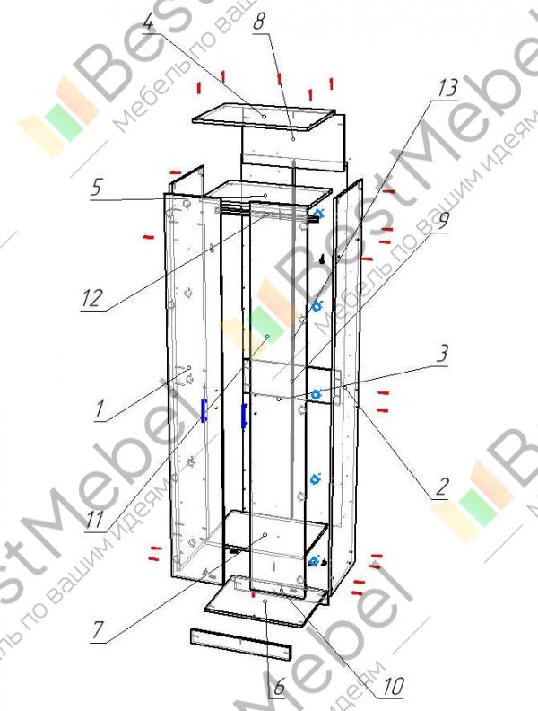 Шкаф эконом 7 bms