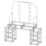 Схема сборки Туалетный столик Ванесса 39 BMS
