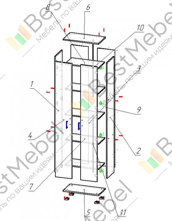 Сборка шкафа престиж 2